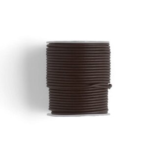 Rundes Lederband Braun 2mm