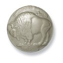 Nickel Concho Büffel 22 mm