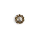 Roped Berry Round Concho 19 mm Antik