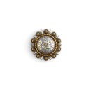 Roped Berry Round Concho 25 mm Antik
