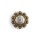 Roped Berry Round Concho 32 mm Antik