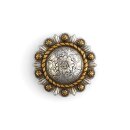 Roped Berry Round Concho 38 mm Antik