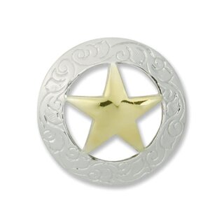 Texas Gold Stern Concho 30 mm