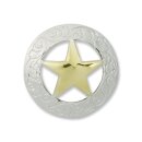 Texas Gold Stern Concho 30 mm