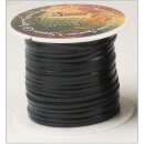 Kalbslederband 3 mm Schwarz