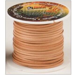 Kalbslederband 3 mm Natur