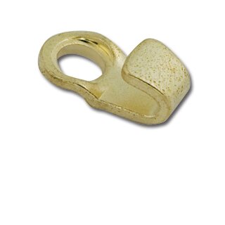 Schuhbandhaken Messing