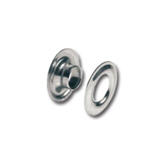 Ösen aus Messing 6 mm Vernickelt 10er Pack