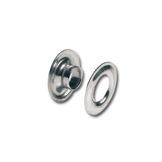 Ösen aus Messing 10 mm Vernickelt 10er Pack