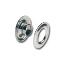 Ösen aus Messing 10 mm Vernickelt 10er Pack