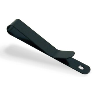 Kleiner Federclip für Gürtel Schwarz