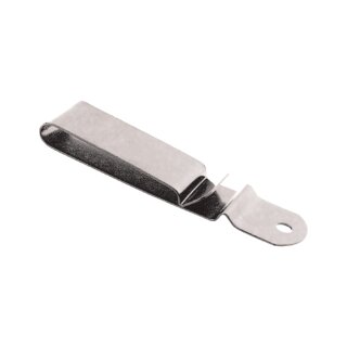 Großer Federclip für Gürtel Silber