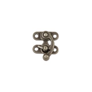 Schwinghaken Taschenverschluss Klein Antik Nickel