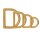 Gegossene D-Ringe - Massiv Messing