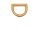 Gegossener D-Ring 19 mm - Massiv Messing