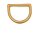 Gegossener D-Ring 32 mm - Massiv Messing
