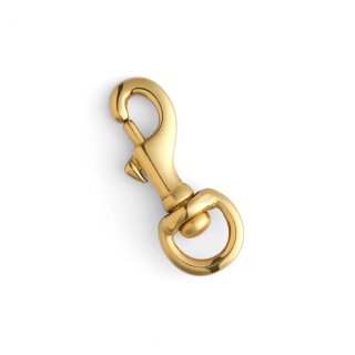 Kleiner Federkarabiner Messing