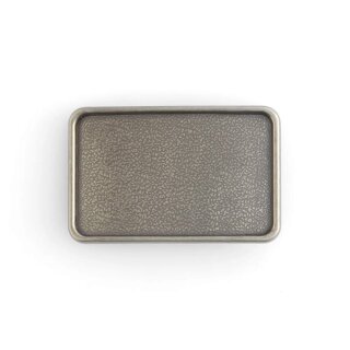 Leere Rancherschnalle Antik Nickel