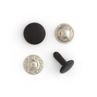 Mehrzweckdruckknöpfe Schwarz 10er Pack