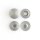 Linie 20 Druckknöpfe Nickel 10er Pack