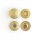 Linie 20 Druckknöpfe Messing Finish 10er Pack