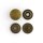 Linie 20 Druckknöpfe Antik Messing 10er Pack