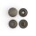 Linie 20 Druckknöpfe Antik Nickel 10er Pack
