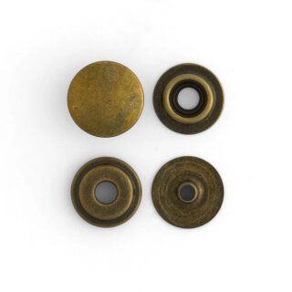 Linie 24 Druckknöpfe Antik Messing-10er Pack