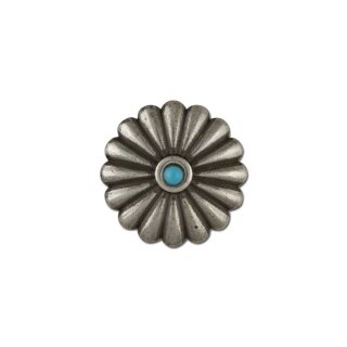 Türkis Southwest Concho Rund IV
