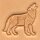 3D Stempel Wolf