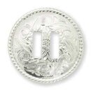 Silver Rope Slotted Concho 38mm