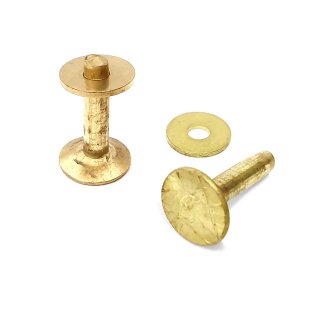 Messingnieten & Scheiben 19 mm, 50 Stck. #9
