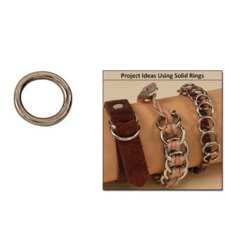 Feste O-Ringe vernickelt 12mm - 10er Pkg