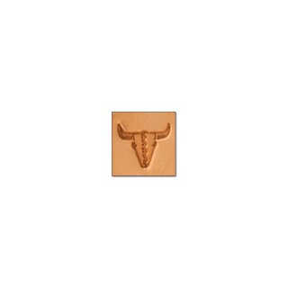 Mini 3D Stempel Kuhschädel