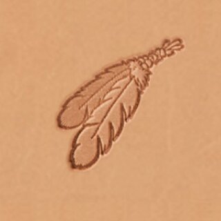 Mini Stempel zwei Federn