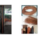 Fellriemen Schwarz  ca. 3x3 mm - 2 Meter Riemen