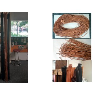 Fellriemen Braun ca. 3x3 mm - 2 Meter Riemen