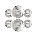 Geschlitzte runde Conchos mit Stern – 10er Pack