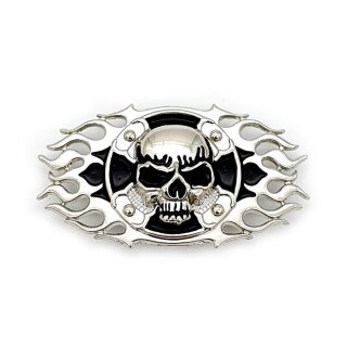 Skull Cross Frame Concho