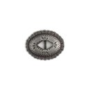 Nava Geschlitzte Conchos - Matt Nickel Finish - Klein -...
