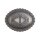 Nava Geschlitzte Conchos - Matt Nickel Finish - Medium - 6er Pack