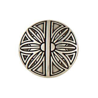 Federschild Concho - Antik Silber - 32mm