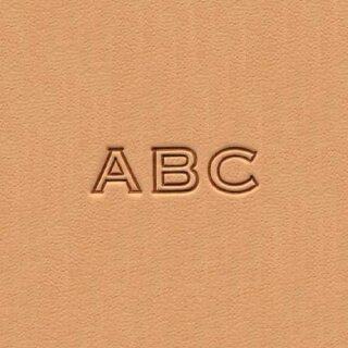Open Face Alphabet Stempel Set 12,7mm