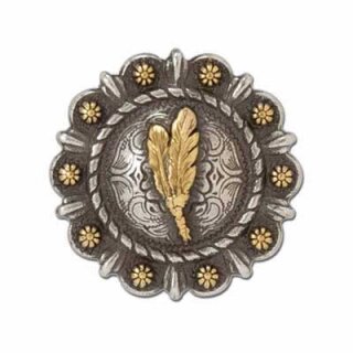 Roped Berry Round Concho - Feder 32mm
