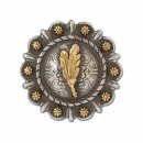 Roped Berry Round Concho - Feder 32mm