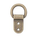 Solider Clip mit D-Ring 16mm, Antik Messing Finish