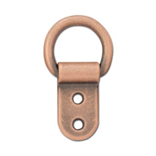 Solider Clip mit D-Ring 16mm, Antik Kupfer Finish