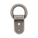 Solider Clip mit D-Ring 19mm, Antik Nickel Finish