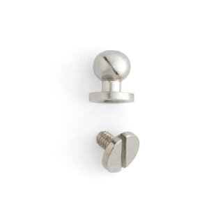 Knopfniete 8 mm - Nickel Finish - 10 Stck