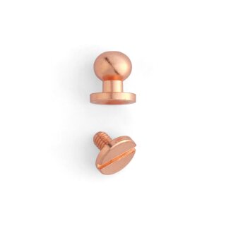 Knopfniete 8 mm - Kupfer Finish - 10 Stck